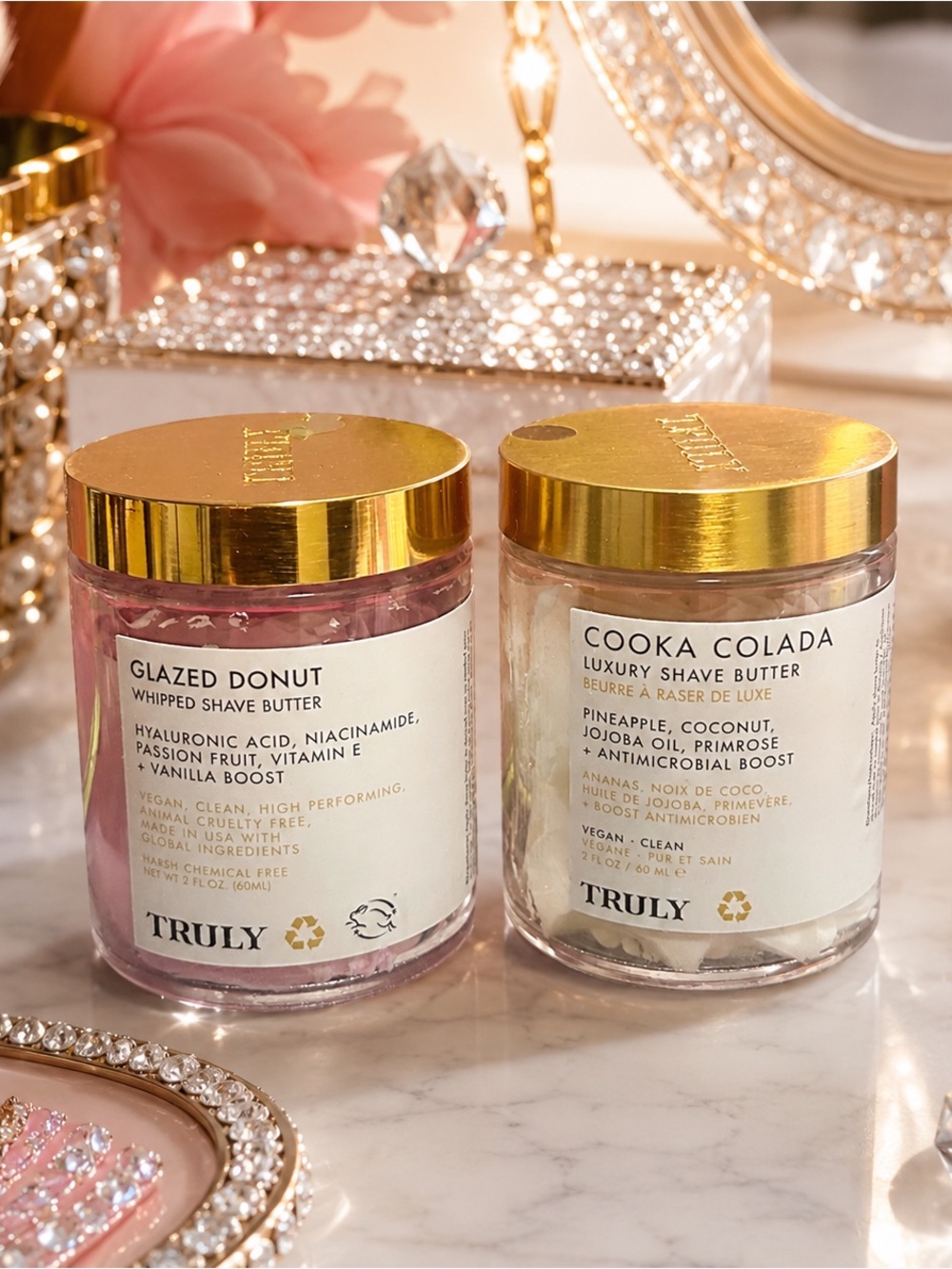 Truly Glazed Donut & Cooka Colada Luxury Shave Butter Duo 2 oz Each